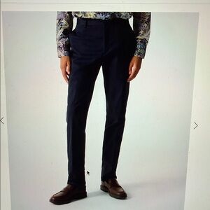 Etro Cotton Chinos Dark Blue Men's Dress Pants